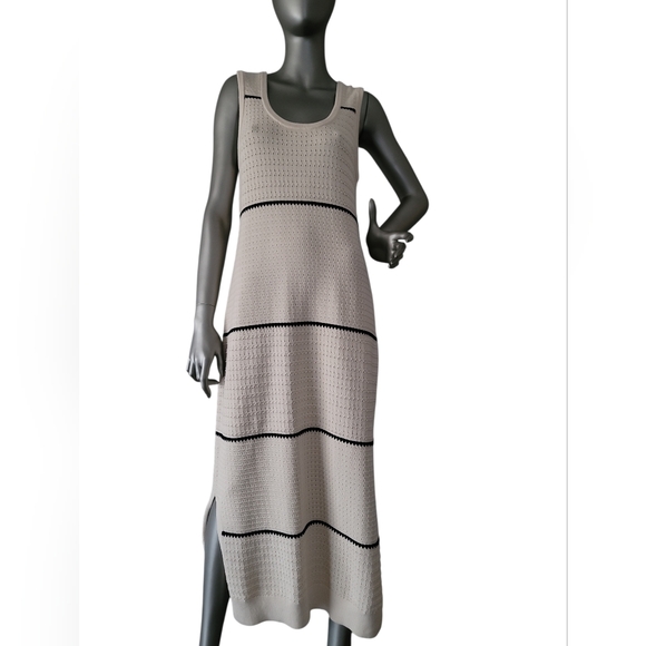 Varley Scott Scoop-Neck Sleeveless Midi Knit Dress Small - Picture 2 of 14